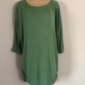 Women’s fall feminine rayon stretchy Green Top